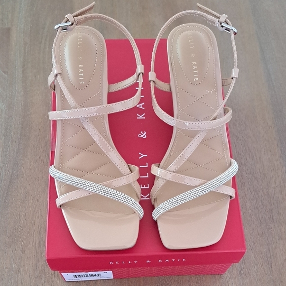 Kelly & Katie Sassy Wedge Sandal - Color: Nude - Size: 7 - Picture 2 of 10